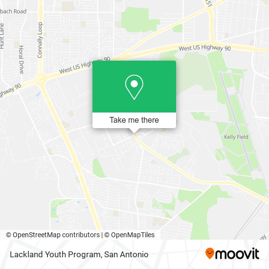 Lackland Youth Program map