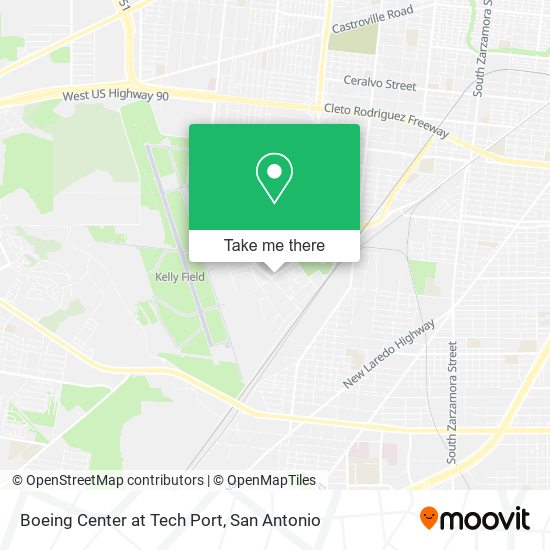 Boeing Center at Tech Port map