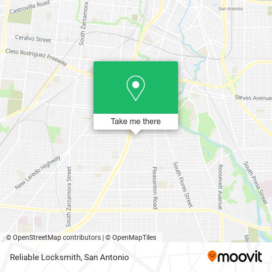 Reliable Locksmith map