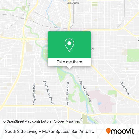 South Side Living + Maker Spaces map