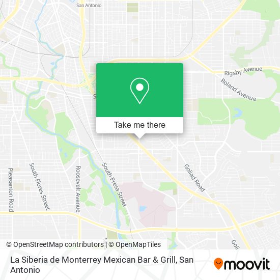 Mapa de La Siberia de Monterrey Mexican Bar & Grill
