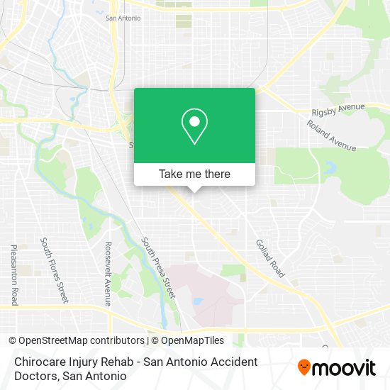Chirocare Injury Rehab - San Antonio Accident Doctors map