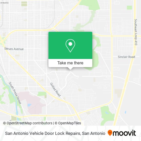 San Antonio Vehicle Door Lock Repairs map