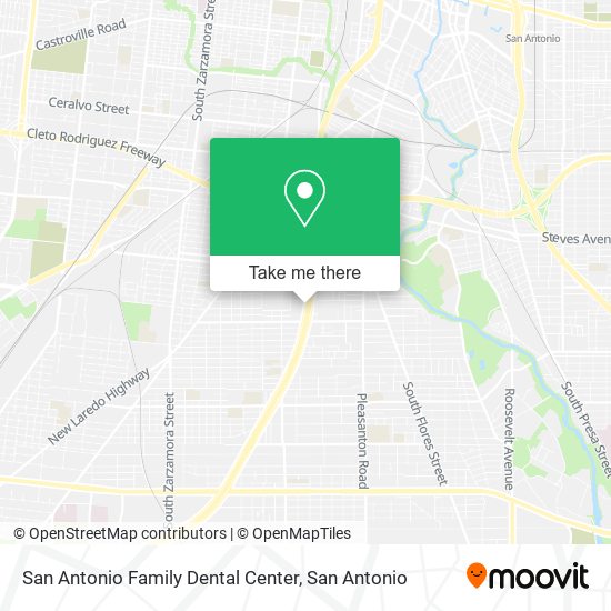 Mapa de San Antonio Family Dental Center