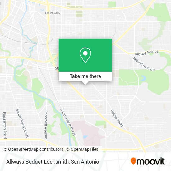 Allways Budget Locksmith map