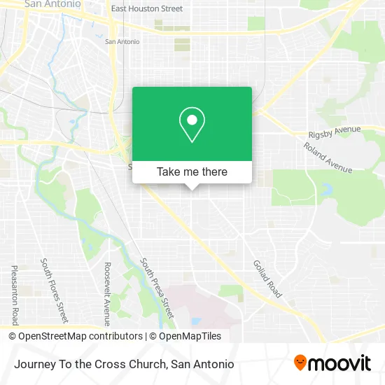 Journey To the Cross Church map