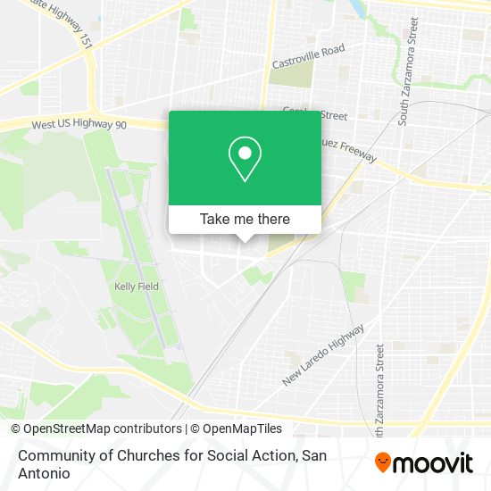 Community of Churches for Social Action map