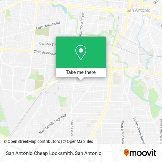 San Antonio Cheap Locksmith map