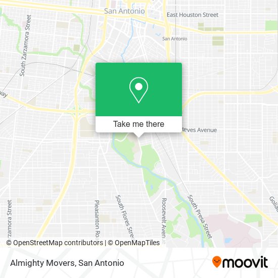 Almighty Movers map