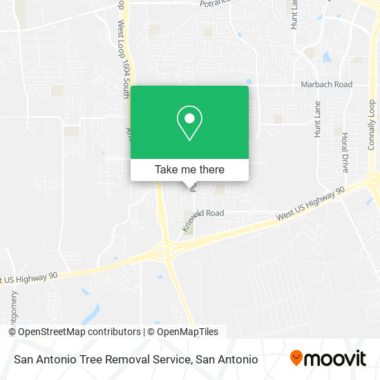 Mapa de San Antonio Tree Removal Service