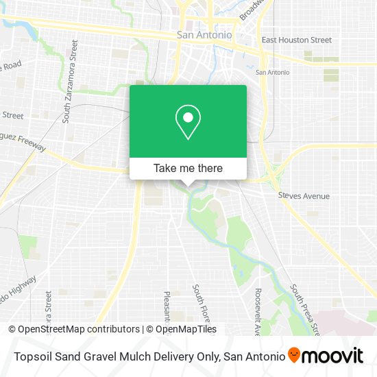 Mapa de Topsoil Sand Gravel Mulch Delivery Only