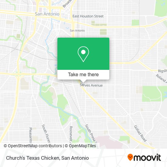 Church's Texas Chicken map