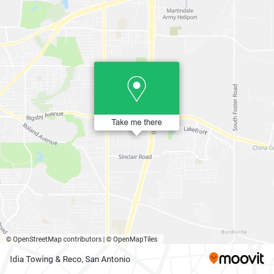 Idia Towing & Reco map
