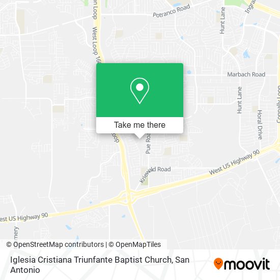 Mapa de Iglesia Cristiana Triunfante Baptist Church