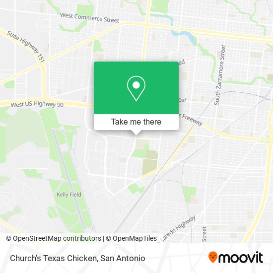 Mapa de Church's Texas Chicken
