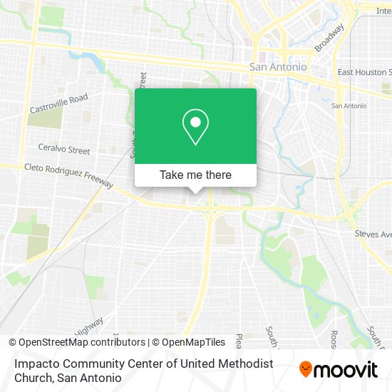 Impacto Community Center of United Methodist Church map