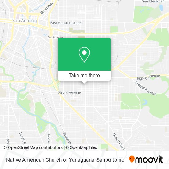 Mapa de Native American Church of Yanaguana