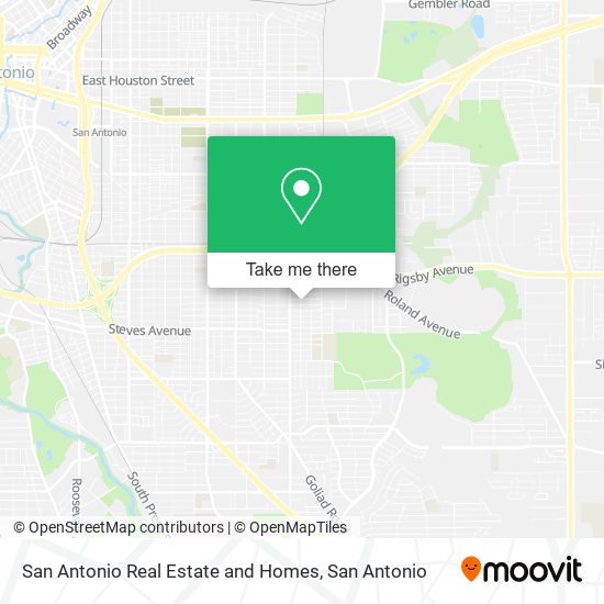 Mapa de San Antonio Real Estate and Homes