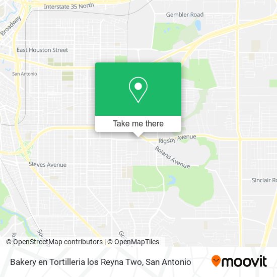 Mapa de Bakery en Tortilleria los Reyna Two