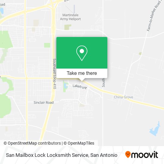 San Mailbox Lock Locksmith Service map