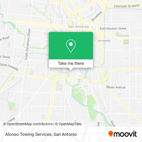 Alonso Towing Services map
