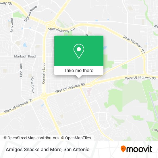 Amigos Snacks and More map
