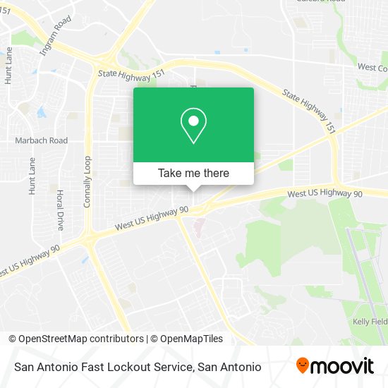 San Antonio Fast Lockout Service map