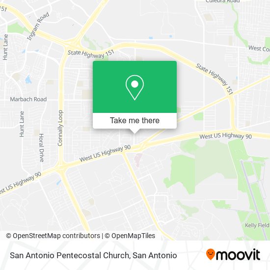 San Antonio Pentecostal Church map