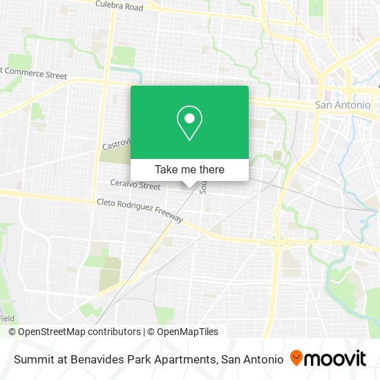Mapa de Summit at Benavides Park Apartments