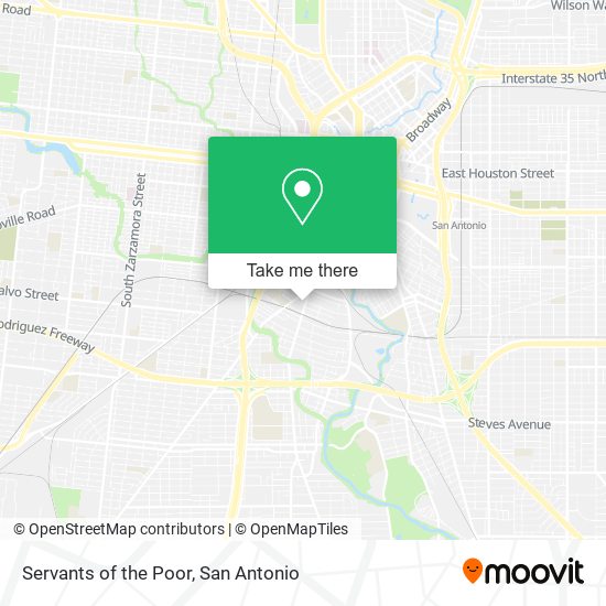 Servants of the Poor map