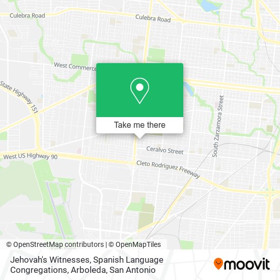 Jehovah's Witnesses, Spanish Language Congregations, Arboleda map