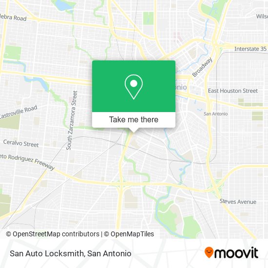 San Auto Locksmith map