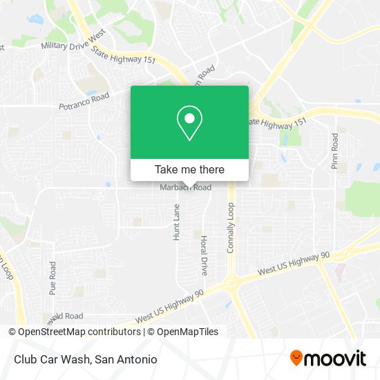 Club Car Wash map