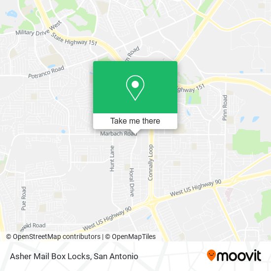 Asher Mail Box Locks map