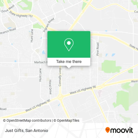 Mapa de Just Gifts
