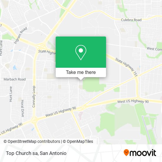 Mapa de Top Church sa