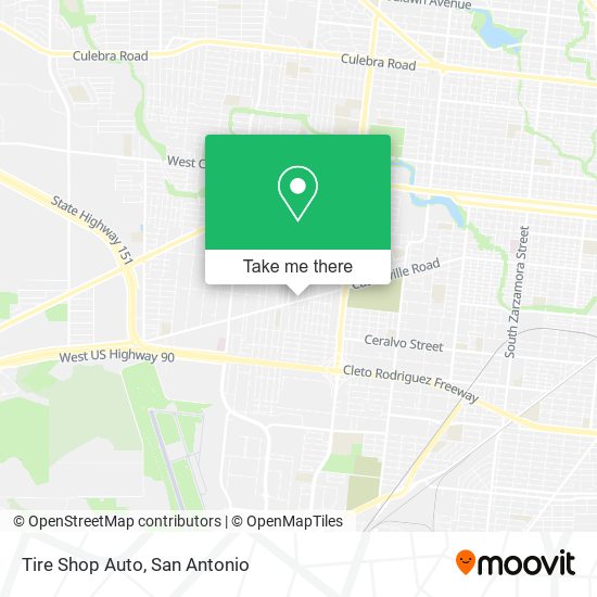 Mapa de Tire Shop Auto