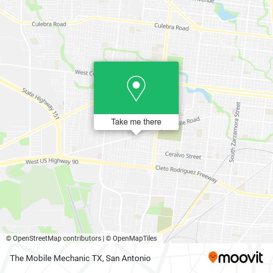 Mapa de The Mobile Mechanic TX