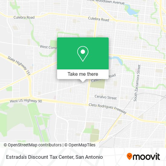 Estrada's Discount Tax Center map