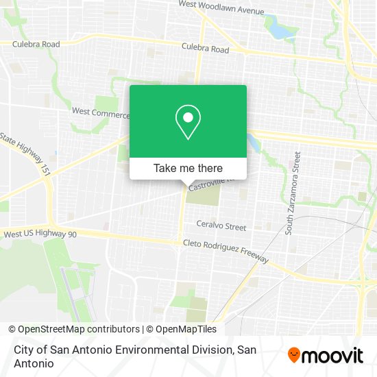 Mapa de City of San Antonio Environmental Division