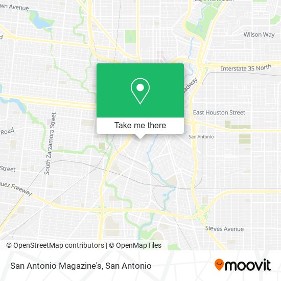 San Antonio Magazine's map