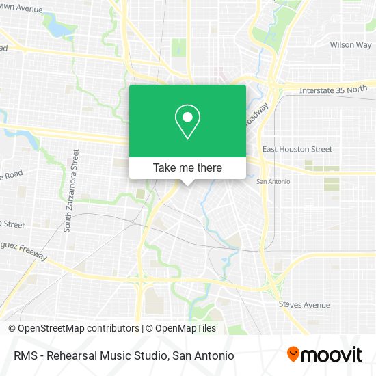 Mapa de RMS - Rehearsal Music Studio