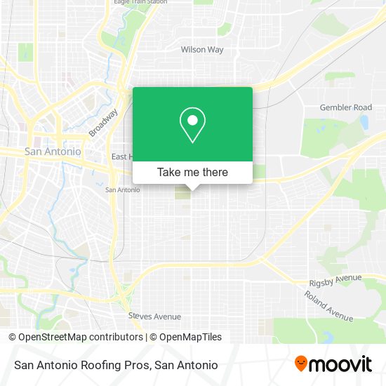 Mapa de San Antonio Roofing Pros