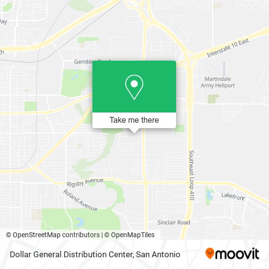 Dollar General Distribution Center map