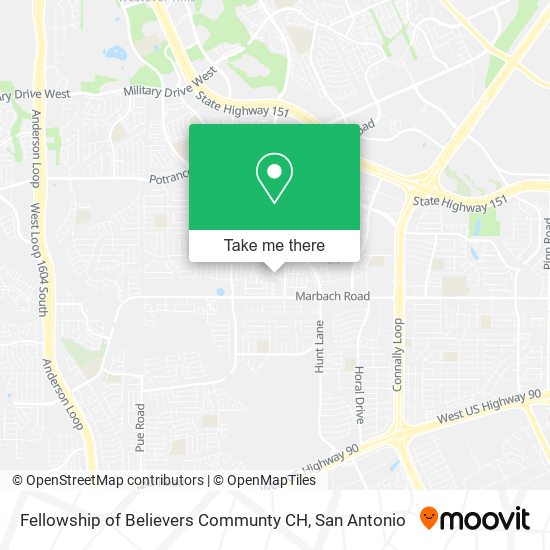 Fellowship of Believers Communty CH map
