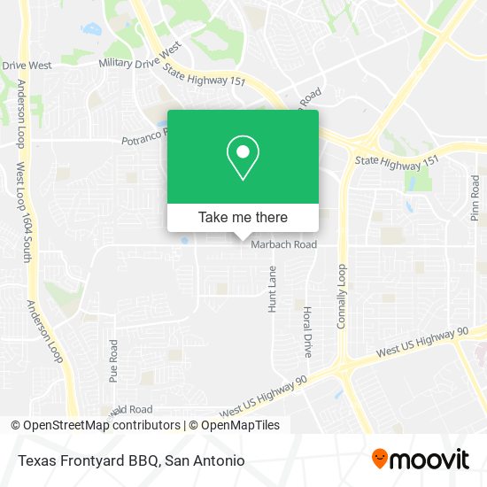 Texas Frontyard BBQ map
