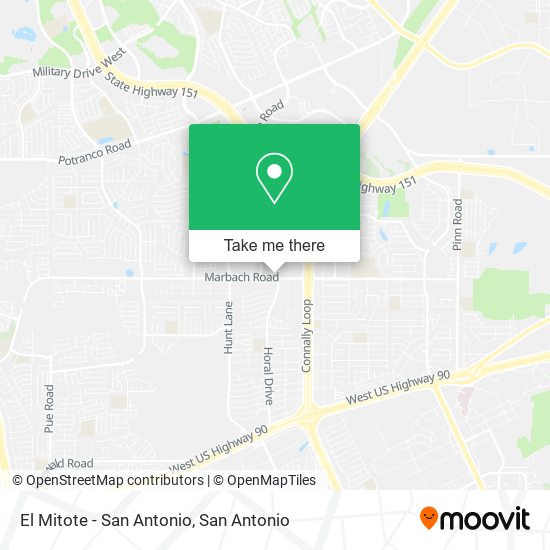 Mapa de El Mitote - San Antonio