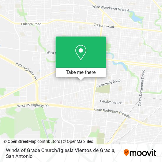 Winds of Grace Church / Iglesia Vientos de Gracia map