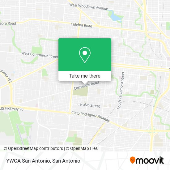 Mapa de YWCA San Antonio