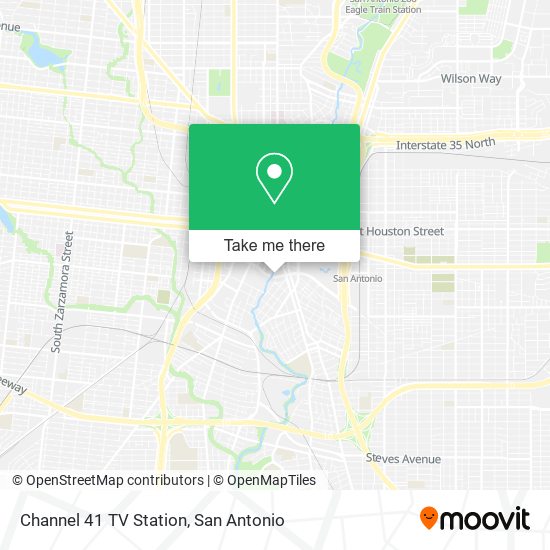 Channel 41 TV Station map